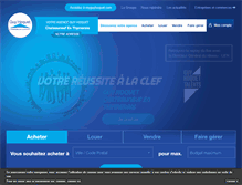 Tablet Screenshot of guyhoquet-immobilier-chateauneuf.com